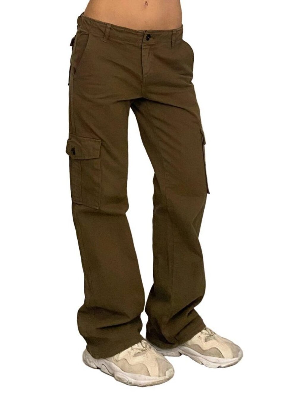 brandy melville jgalt brown utility cargo pants